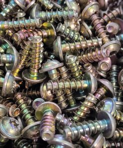 25 x Gewindefurchende Schrauben PT-Schrauben 5,0 × 16 mm TX25 Flansch gelb verzinkt