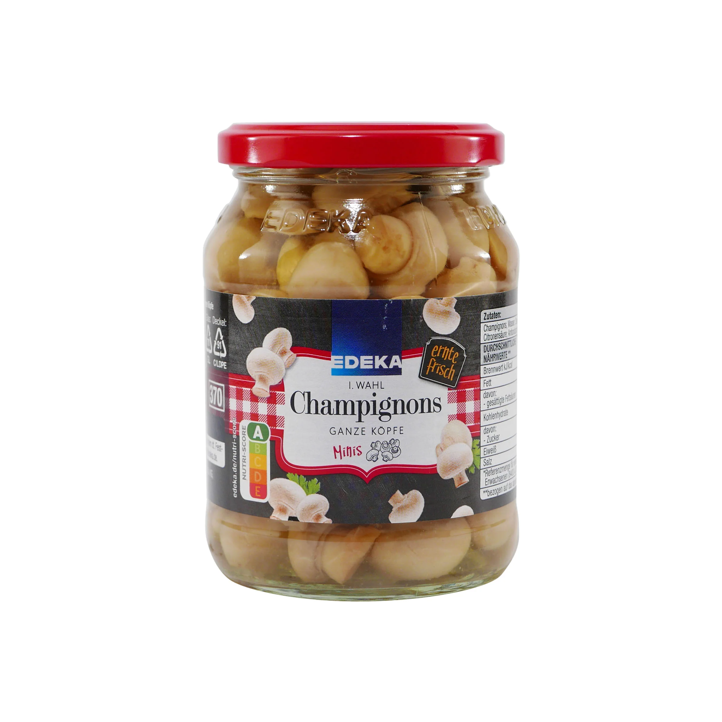 Edeka Champignons Ganze Köpfe Minis (6 x 330g) – Bild 3
