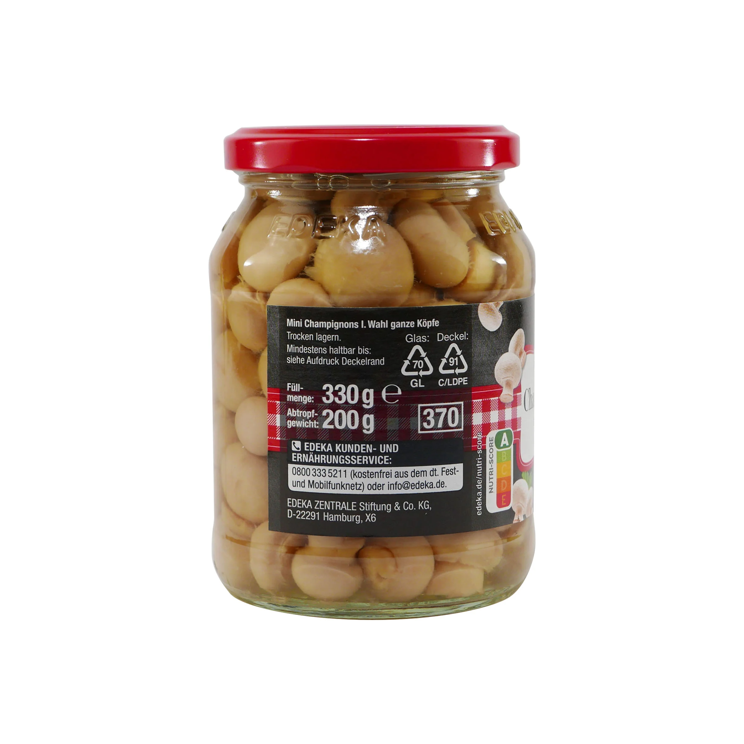 Edeka Champignons Ganze Köpfe Minis (6 x 330g) – Bild 5